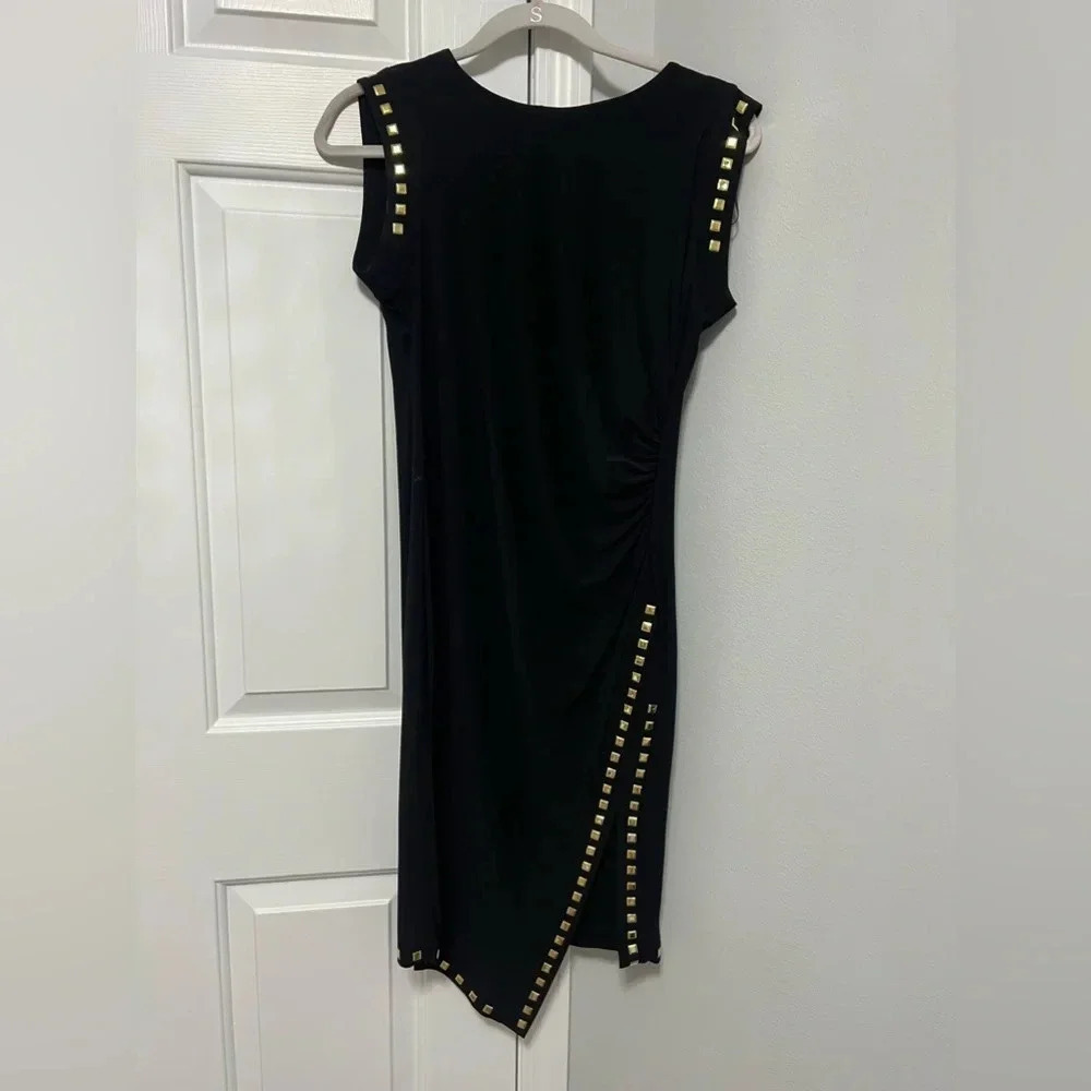 Black Detailed Dress with slit